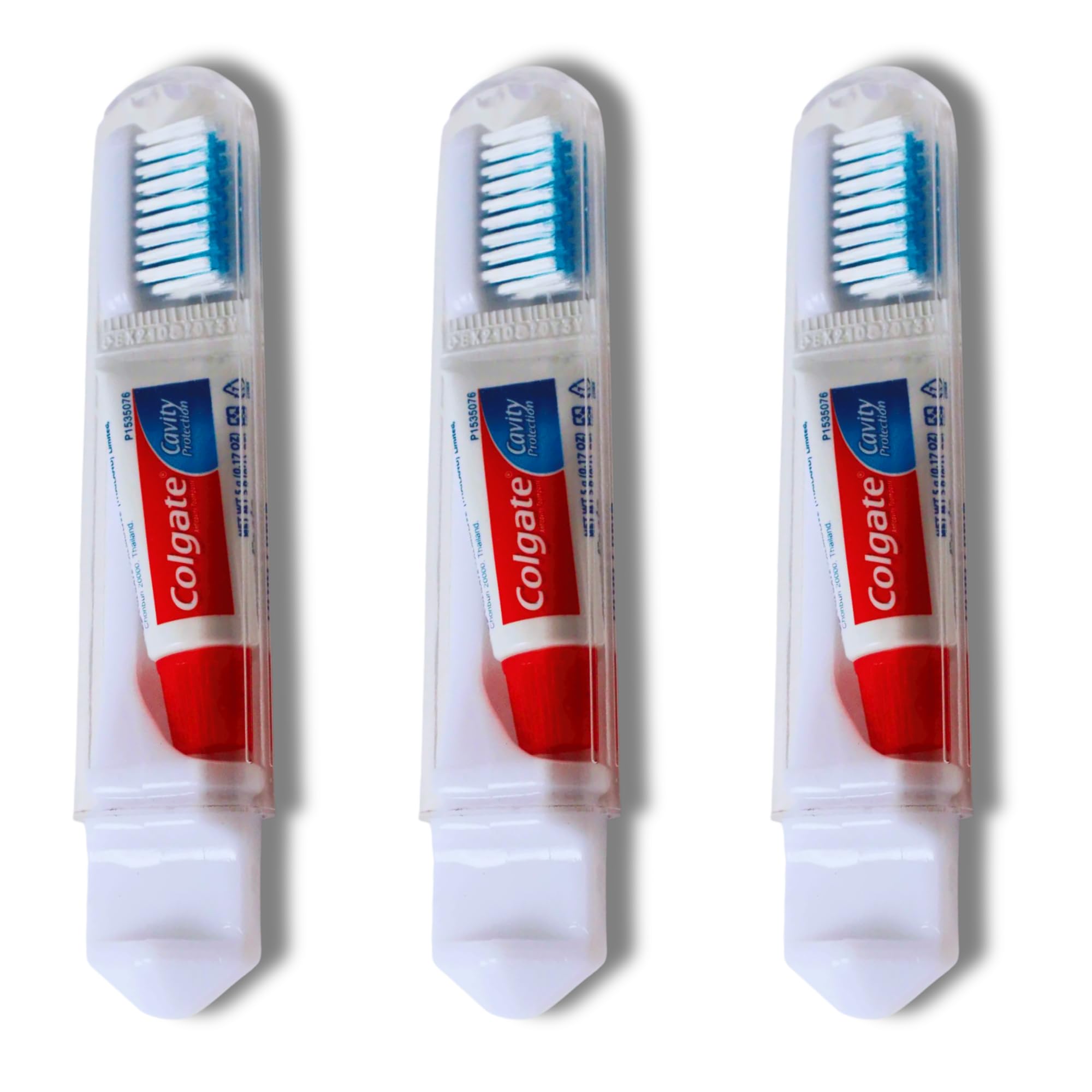 Colgate Travel Toothbrush Set of 3 by VistaHome - Foldable